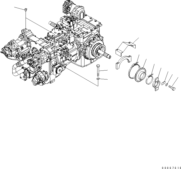 Схема запчастей Komatsu D85EX-15E0 - СИЛОВАЯ ПЕРЕДАЧА КРЕПЛЕНИЕ(№-) СИЛОВАЯ ПЕРЕДАЧА И КОНЕЧНАЯ ПЕРЕДАЧА