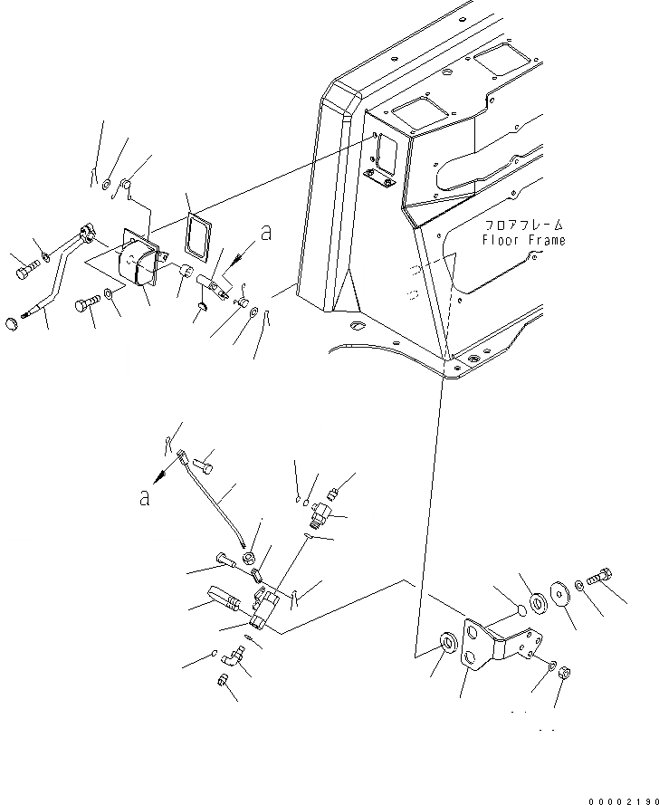 Схема запчастей Komatsu D85EX-15E0 - РЫЧАГ БЛОКИРОВКИ ОТВАЛА(№-) КАБИНА ОПЕРАТОРА И СИСТЕМА УПРАВЛЕНИЯ