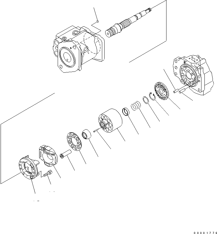 Схема запчастей Komatsu D85EX-15E0 - H.S.S. НАСОС (/)(№-) ОСНОВН. КОМПОНЕНТЫ И РЕМКОМПЛЕКТЫ