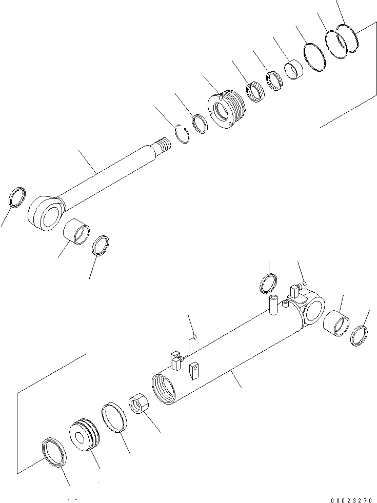 Схема запчастей Komatsu D85EX-15E0 - TОБОД КОЛЕСАMING ЦИЛИНДР ПЕРЕКОСА ( DEGREE PITCH) (ДЛЯ MITSUKOJIMA)(№-) ОСНОВН. КОМПОНЕНТЫ И РЕМКОМПЛЕКТЫ