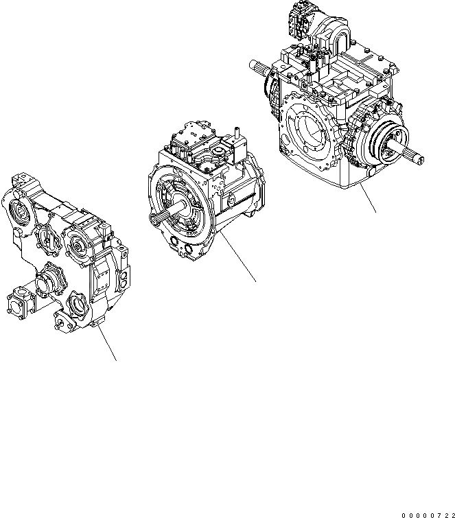 Схема запчастей Komatsu D85EX-15R - СИЛОВАЯ ПЕРЕДАЧА(№-) СИЛОВАЯ ПЕРЕДАЧА И КОНЕЧНАЯ ПЕРЕДАЧА