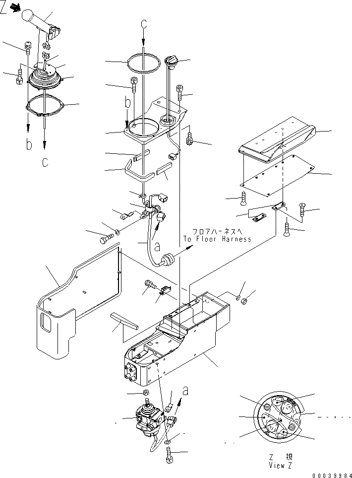 Схема запчастей Komatsu D85EX-15R - РЫЧАГ И КОНСОЛЬ(№-) КАБИНА ОПЕРАТОРА И СИСТЕМА УПРАВЛЕНИЯ