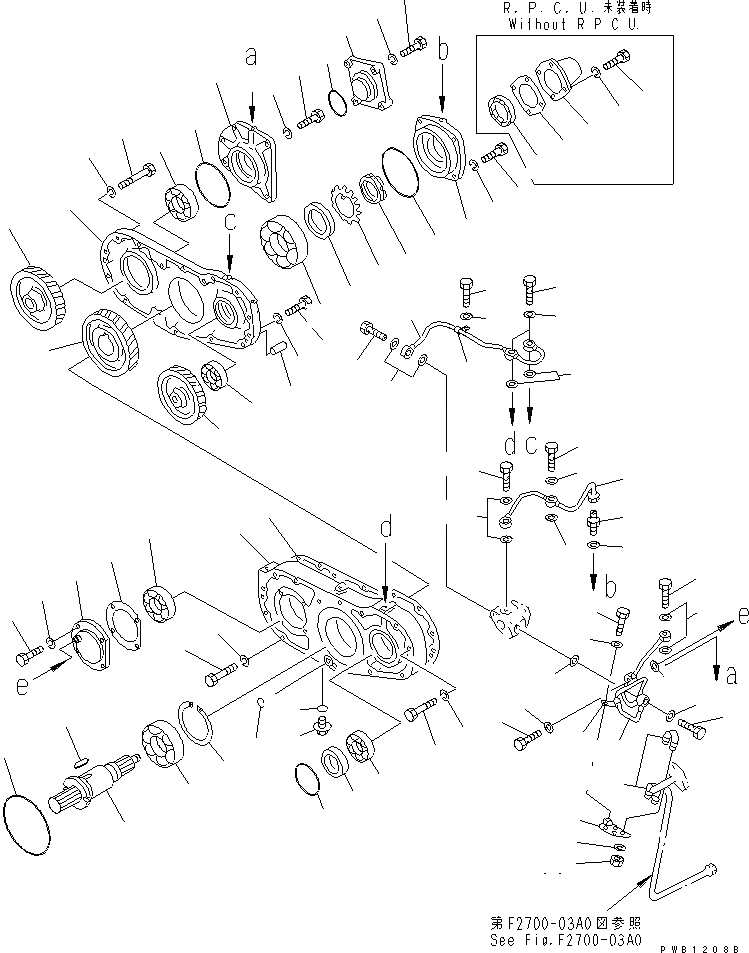 Схема запчастей Komatsu D85P-21 - МЕХ-М ОТБОРА МОЩНОСТИ ГТР CONVERTOR¤ ТРАНСМИССИЯ¤ РУЛЕВ. УПРАВЛЕНИЕ И КОНЕЧНАЯ ПЕРЕДАЧА
