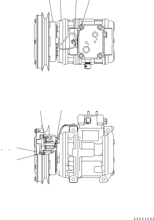 Схема запчастей Komatsu D85P-21 - КОМПРЕССОР(№.-) КАБИНА ОПЕРАТОРА И СИСТЕМА УПРАВЛЕНИЯ