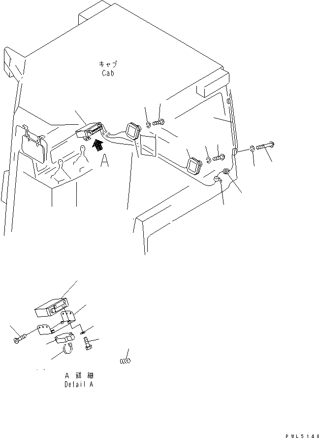 Схема запчастей Komatsu D85P-21 - STEREO CASSETTE (ДЛЯ СТРАН ЕСКАНАТ¤ASIA И OSEANIA) КАБИНА ОПЕРАТОРА И СИСТЕМА УПРАВЛЕНИЯ