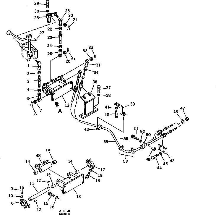 Схема запчастей Komatsu D85P-21-E - ТЯГОВ. ЛЕБЕДКА МЕХ-М УПРАВЛ-Я РАБОЧЕЕ ОБОРУДОВАНИЕ