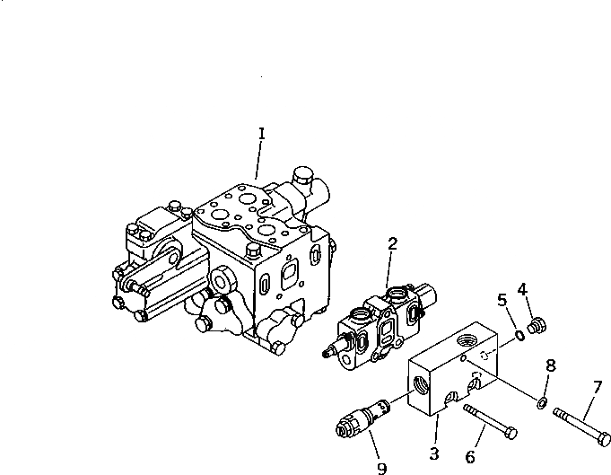Схема запчастей Komatsu D85P-21-E - ОТВАЛ УПРАВЛЯЮЩ. КЛАПАН (/) (С СКРЕППЕР) ОСНОВН. КОМПОНЕНТЫ И РЕМКОМПЛЕКТЫ