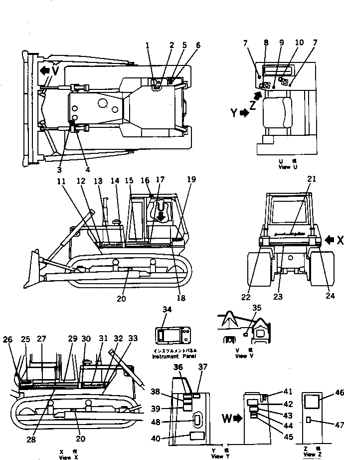Схема запчастей Komatsu D85P-21 - MARKS И PLSTES (ARSBIC)(№9-) МАРКИРОВКА¤ ИНСТРУМЕНТ И РЕМКОМПЛЕКТЫ