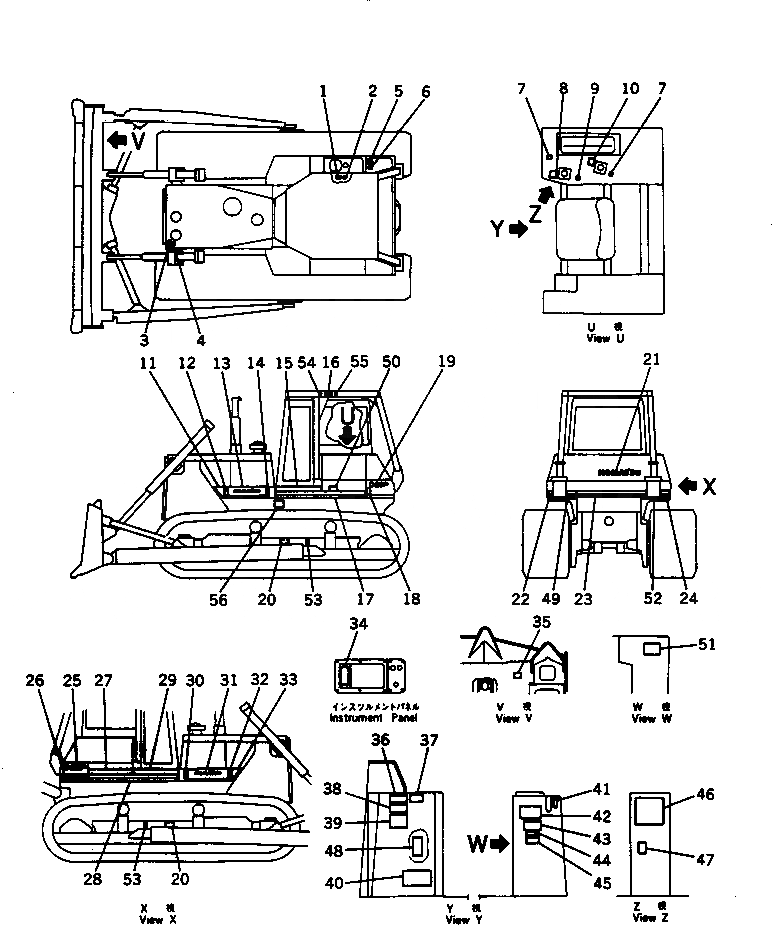 Схема запчастей Komatsu D85P-21 - МАРКИРОВКА (ПОРТУГАЛ.)(№9-) МАРКИРОВКА¤ ИНСТРУМЕНТ И РЕМКОМПЛЕКТЫ