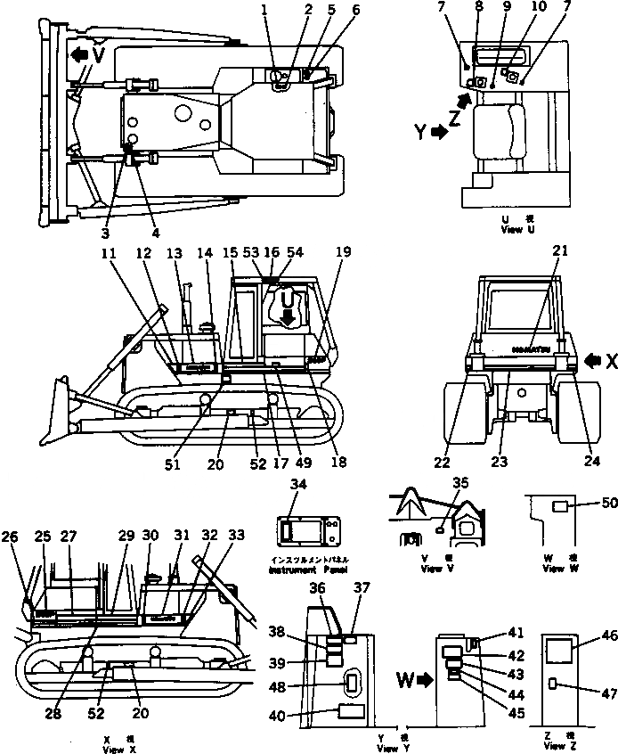 Схема запчастей Komatsu D85P-21 - МАРКИРОВКА (ИРАН)(№9-) МАРКИРОВКА¤ ИНСТРУМЕНТ И РЕМКОМПЛЕКТЫ