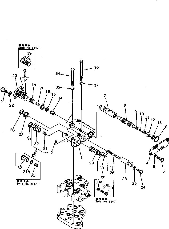 Схема запчастей Komatsu D85P-21A - КЛАПАН ТРАНСМИССИИ (/)(№-) ГТР CONVERTOR¤ ТРАНСМИССИЯ¤ РУЛЕВ. УПРАВЛЕНИЕ И КОНЕЧНАЯ ПЕРЕДАЧА