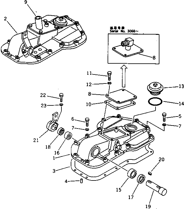 Схема запчастей Komatsu D85P-21A - РУЛЕВ. УПРАВЛЕНИЕ КОРПУС COVER(№-) ГТР CONVERTOR¤ ТРАНСМИССИЯ¤ РУЛЕВ. УПРАВЛЕНИЕ И КОНЕЧНАЯ ПЕРЕДАЧА