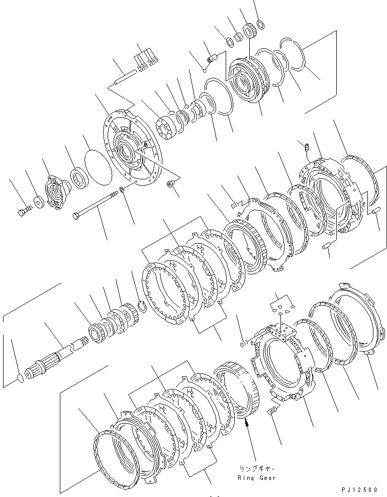 Схема запчастей Komatsu D85P-21-EP - ТРАНСМИССИЯ¤ ПРИВОД И ВАЛ (/)¤ (/) ГТР CONVERTOR¤ ТРАНСМИССИЯ¤ РУЛЕВ. УПРАВЛЕНИЕ И КОНЕЧНАЯ ПЕРЕДАЧА