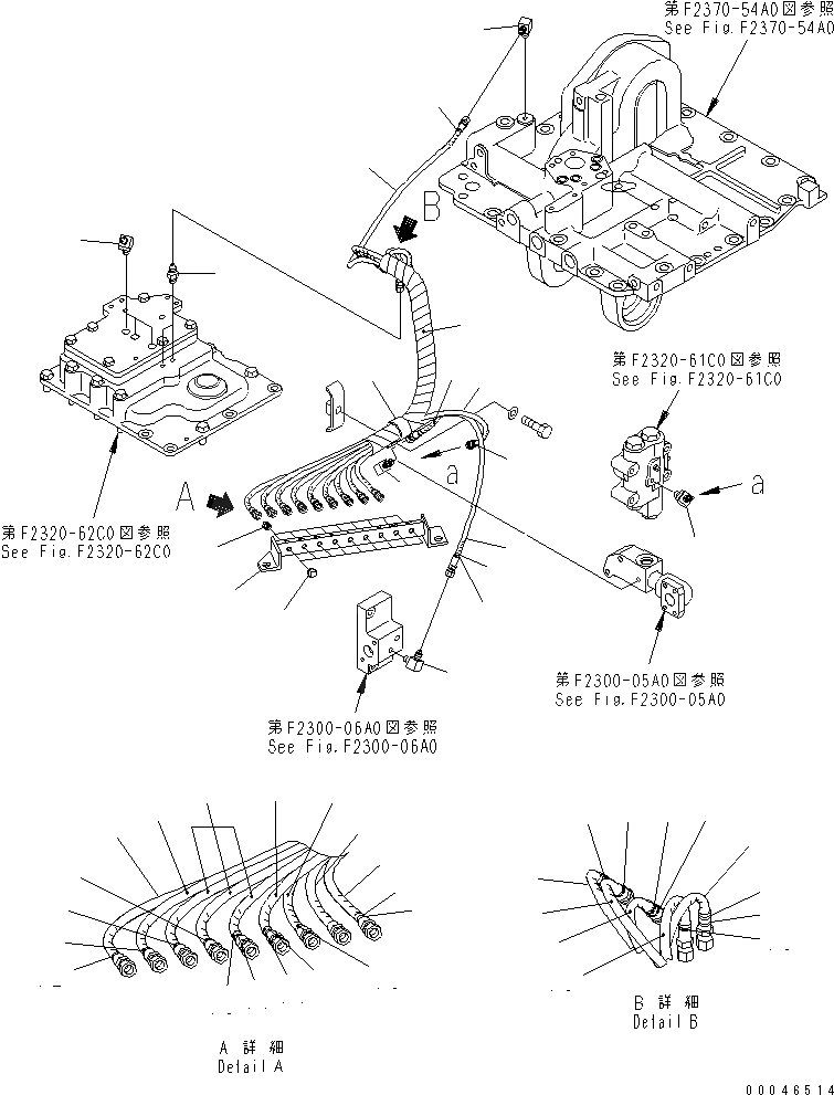 Схема запчастей Komatsu D85PX-15E0 - СИЛОВАЯ ПЕРЕДАЧА (КОНЦЕНТР. ТРУБЫ)(№-) СИЛОВАЯ ПЕРЕДАЧА И КОНЕЧНАЯ ПЕРЕДАЧА