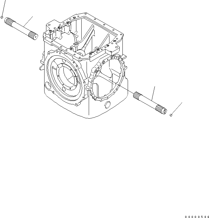 Схема запчастей Komatsu D85PX-15 - H.S.S (ГТР ВАЛ) СИЛОВАЯ ПЕРЕДАЧА И КОНЕЧНАЯ ПЕРЕДАЧА