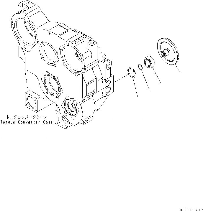 Схема запчастей Komatsu D85PX-15 - ГИДРОТРАНСФОРМАТОР (ПРОДУВОЧН. НАСОС) СИЛОВАЯ ПЕРЕДАЧА И КОНЕЧНАЯ ПЕРЕДАЧА