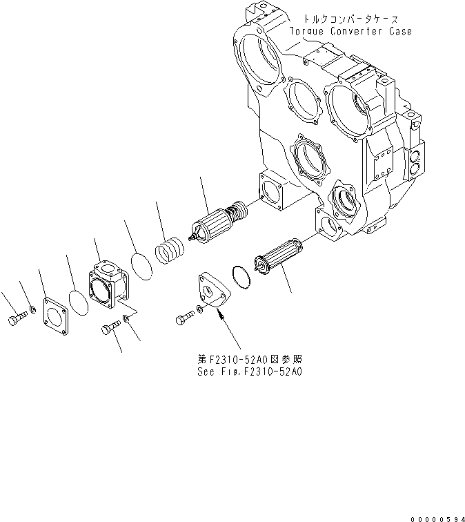 Схема запчастей Komatsu D85PX-15 - ГИДРОТРАНСФОРМАТОР (FILTRATION) СИЛОВАЯ ПЕРЕДАЧА И КОНЕЧНАЯ ПЕРЕДАЧА