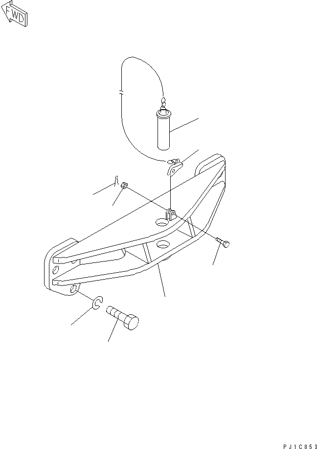 Схема запчастей Komatsu D85PX-15 - СЦЕПНОЕ УСТРОЙСТВО (СЦЕПКА ТИП) РАБОЧЕЕ ОБОРУДОВАНИЕ