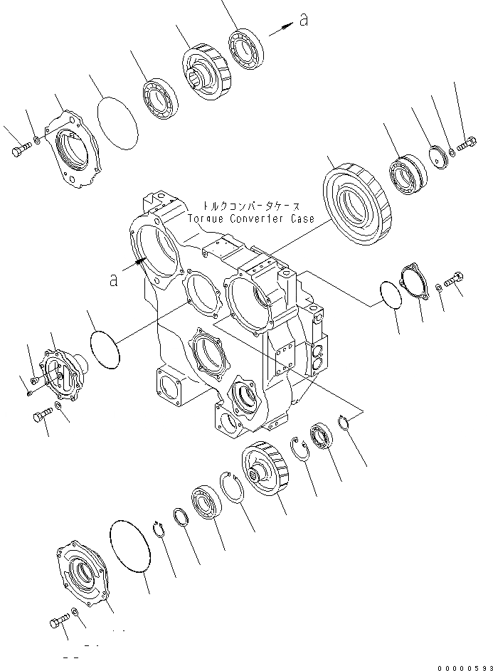 Схема запчастей Komatsu D85PX-15 - ГИДРОТРАНСФОРМАТОР (МЕХ-М ОТБОРА МОЩНОСТИ) СИЛОВАЯ ПЕРЕДАЧА И КОНЕЧНАЯ ПЕРЕДАЧА