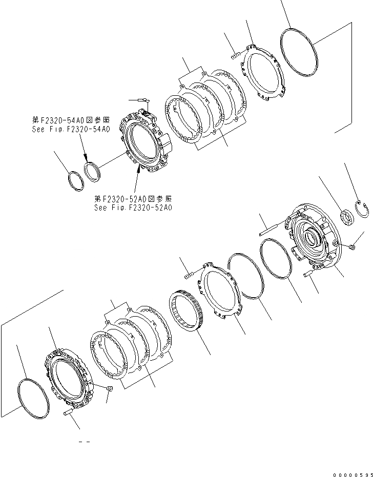 Схема запчастей Komatsu D85PX-15 - ТРАНСМИССИЯ (1 И 2 КОЖУХ) СИЛОВАЯ ПЕРЕДАЧА И КОНЕЧНАЯ ПЕРЕДАЧА