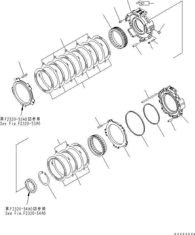 Схема запчастей Komatsu D85PX-15 - ТРАНСМИССИЯ (3 И ПЕРЕД. КОЖУХ) СИЛОВАЯ ПЕРЕДАЧА И КОНЕЧНАЯ ПЕРЕДАЧА