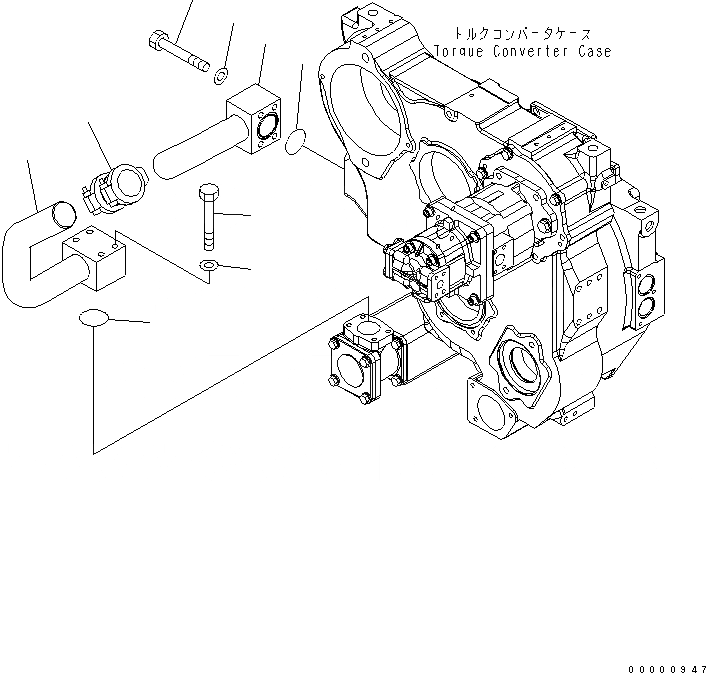 Схема запчастей Komatsu D85PX-15E0 - СИЛОВАЯ ПЕРЕДАЧА (ВСАСЫВ.)(№-) СИЛОВАЯ ПЕРЕДАЧА И КОНЕЧНАЯ ПЕРЕДАЧА
