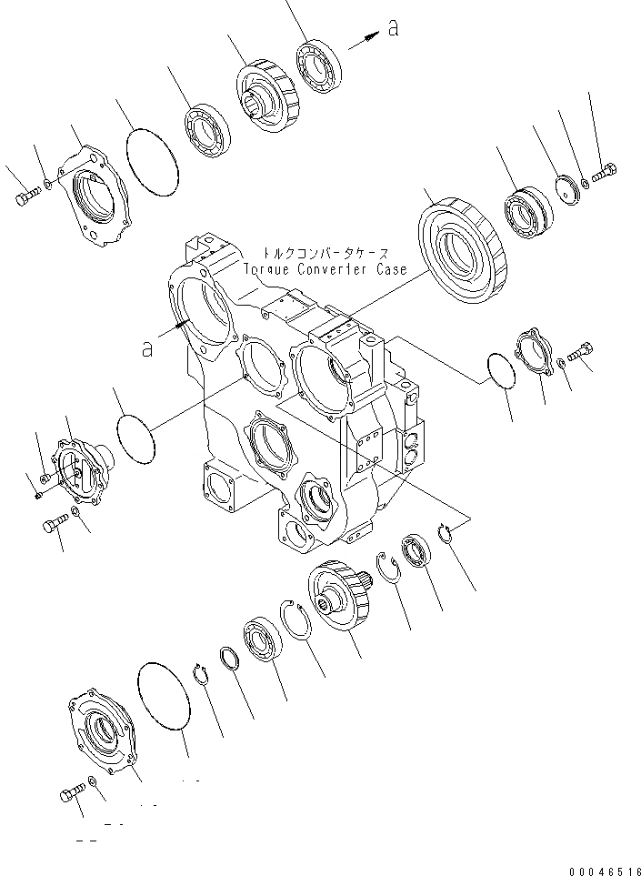Схема запчастей Komatsu D85PX-15R - ГИДРОТРАНСФОРМАТОР (МЕХ-М ОТБОРА МОЩНОСТИ)(№-) СИЛОВАЯ ПЕРЕДАЧА И КОНЕЧНАЯ ПЕРЕДАЧА