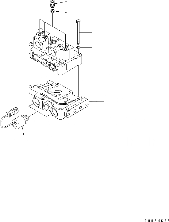 Схема запчастей Komatsu D85PX-15R - КЛАПАН ТРАНСМИССИИ (НИЖНИЙ КЛАПАН И КРЕПЛЕНИЕ)(№-) СИЛОВАЯ ПЕРЕДАЧА И КОНЕЧНАЯ ПЕРЕДАЧА