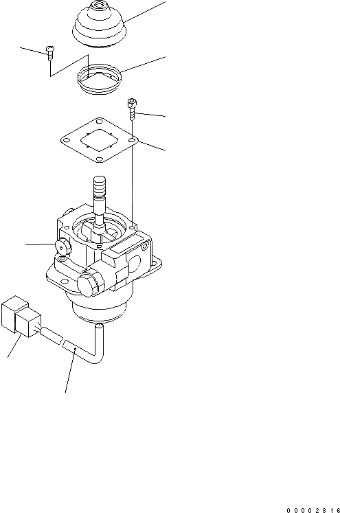 Схема запчастей Komatsu D85PX-15R - ЭЛЕКТРИЧ. РЫЧАГ(№-) ОСНОВН. КОМПОНЕНТЫ И РЕМКОМПЛЕКТЫ