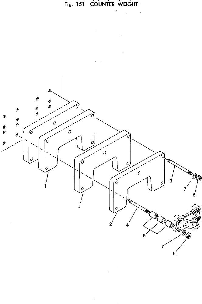 Схема запчастей Komatsu DBB041-1 - ПРОТИВОВЕС КОВШ С 2-СТОРОНН. РАЗГРУЗКОЙ