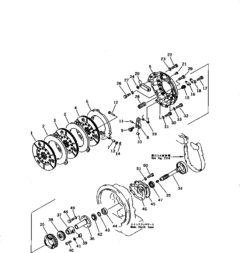 Схема запчастей Komatsu DDM020-5K-AC - ОСНОВН. МУФТА ПЛАСТИНА (ДЛЯ TОБОД КОЛЕСАMING DOZER) ОСНОВН. МУФТА¤ТРАНСМИССИЯ¤ РУЛЕВ. УПРАВЛЕНИЕ И КОНЕЧНАЯ ПЕРЕДАЧА