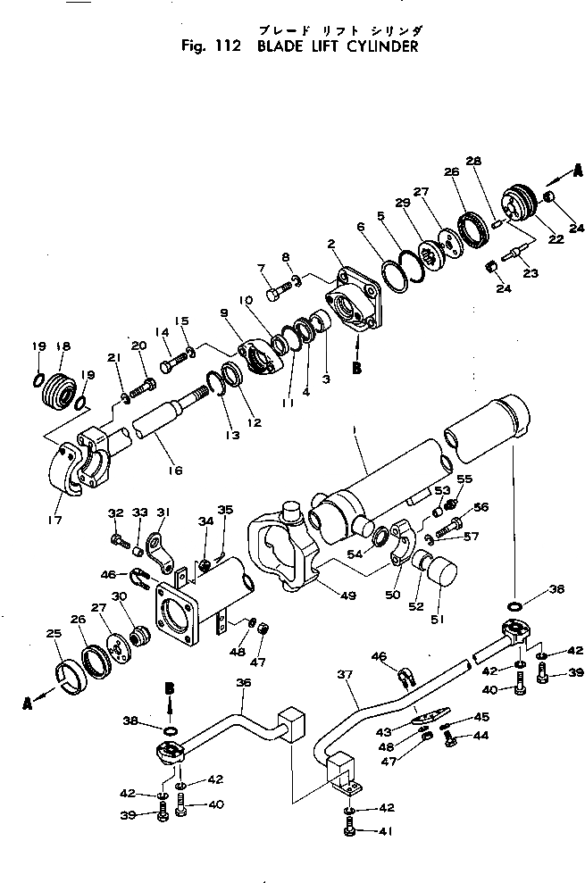Схема запчастей Komatsu DDM053-1A - ЦИЛИНДР ПОДЪЕМА ОТВАЛА TОБОД КОЛЕСАMING DOZER