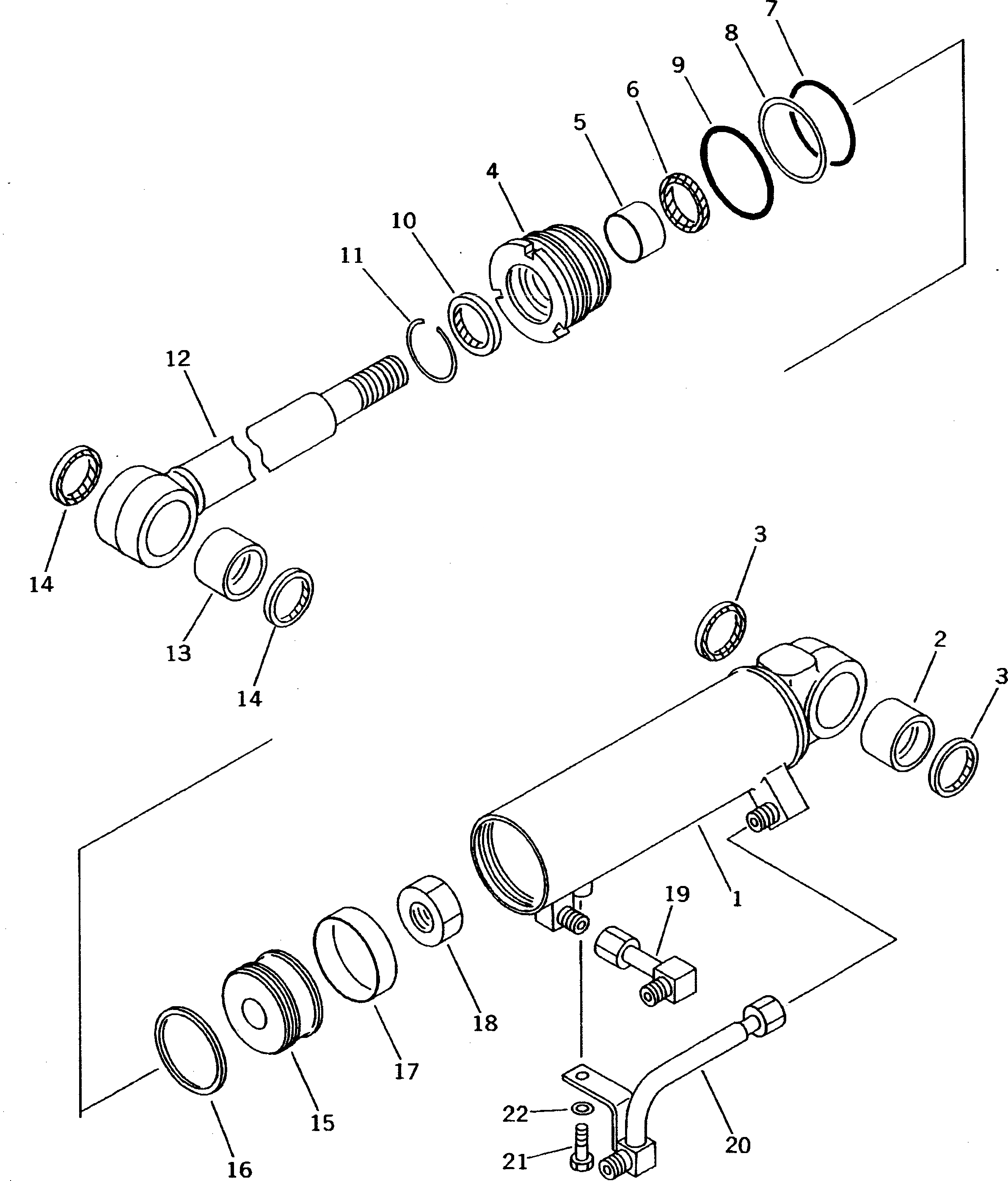 Схема запчастей Komatsu DNH020-6L-LT - -POINT СЦЕПКА ЦИЛИНДР РАБОЧЕЕ ОБОРУДОВАНИЕ