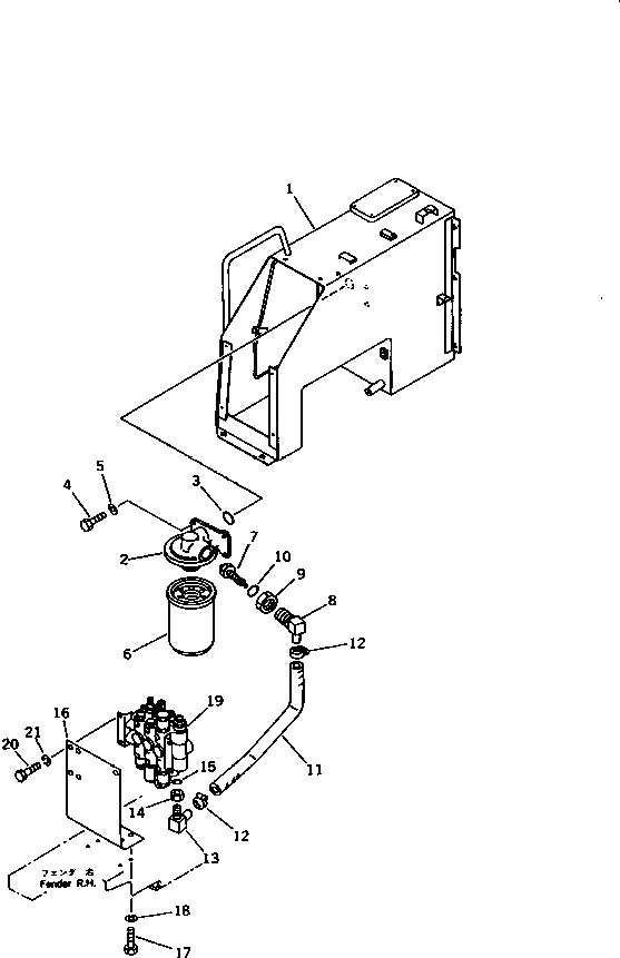 Схема запчастей Komatsu DNH020-6M-ST - ГИДР. БАК. AND ФИЛЬТР. (ДЛЯ -POINT СЦЕПКА) УПРАВЛ-Е РАБОЧИМ ОБОРУДОВАНИЕМ