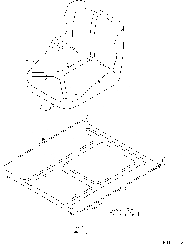 Схема запчастей Komatsu FB10 - СИДЕНЬЕ ОПЕРАТОРА ЧАСТИ КОРПУСА И КАБИНА ОПЕРАТОРА