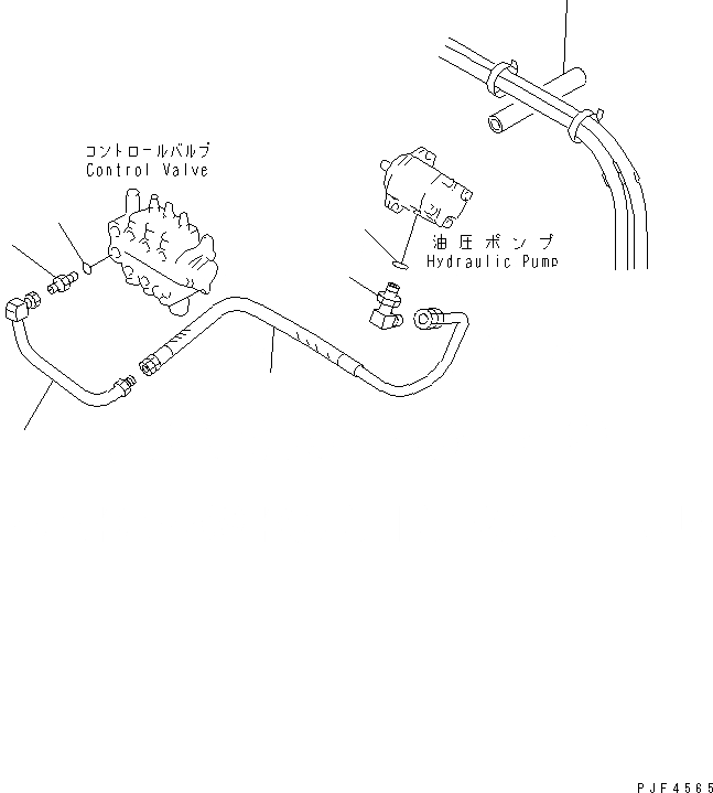 Схема запчастей Komatsu FB10 - ГИДРОЛИНИЯ (НАСОС - УПРАВЛЯЮЩ. КЛАПАН) ГИДРАВЛИКА