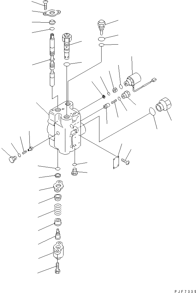 Схема запчастей Komatsu FB10 - УПРАВЛЯЮЩ. КЛАПАН (ВНУТР. ЧАСТИ) (/) (LIFT СЕКЦ. БЛОК) ГИДРАВЛИКА