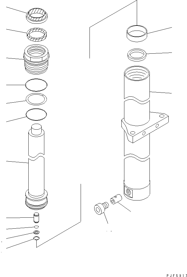 Схема запчастей Komatsu FB10 - ДЛЯ TFV МАЧТА ГИДРОЦИЛИНДР ПОДЪЕМА (ПЕРЕДН.) МАЧТА