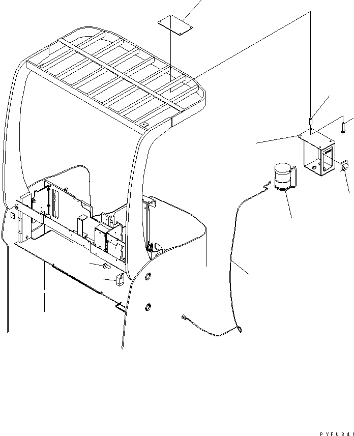 Схема запчастей Komatsu FB10 - ЭЛЕКТРИКА (STROBE LIGHT) (СОЕДИНИТЕЛЬН. ЗВЕНОED С KEY ПЕРЕКЛЮЧАТЕЛЬ) ЭЛЕКТРИКА