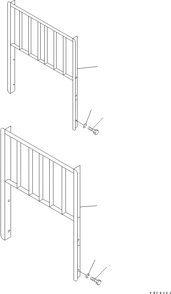 Схема запчастей Komatsu FB10M-3 - BACK REST РАБОЧЕЕ ОБОРУДОВАНИЕ И СИСТЕМА УПРАВЛЕНИЯ