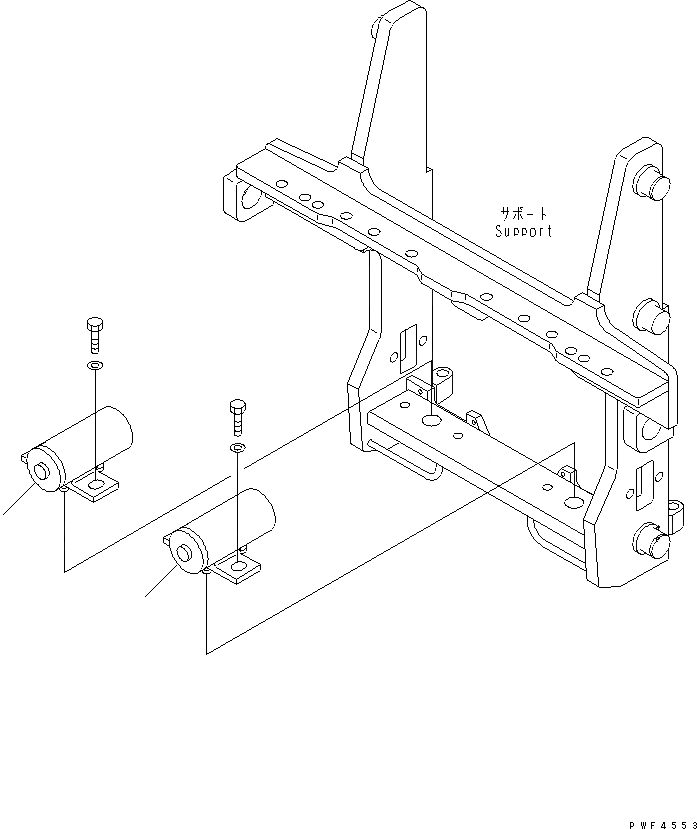 Схема запчастей Komatsu FB14-18RL-11 - ЦИЛИНДР ПЕРЕКОСА (ДЛЯ FREE VIEW МАЧТА И ПОЛН. FREE МАЧТА) (С ХОЛОДН.)(EXCEPT FB/8RJW) ГИДРАВЛИКА