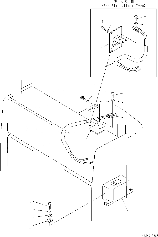 Схема запчастей Komatsu FB14RL-10 - SUB ВЕС (ХОЛОДН.)(№7-) ЭЛЕКТРИКА