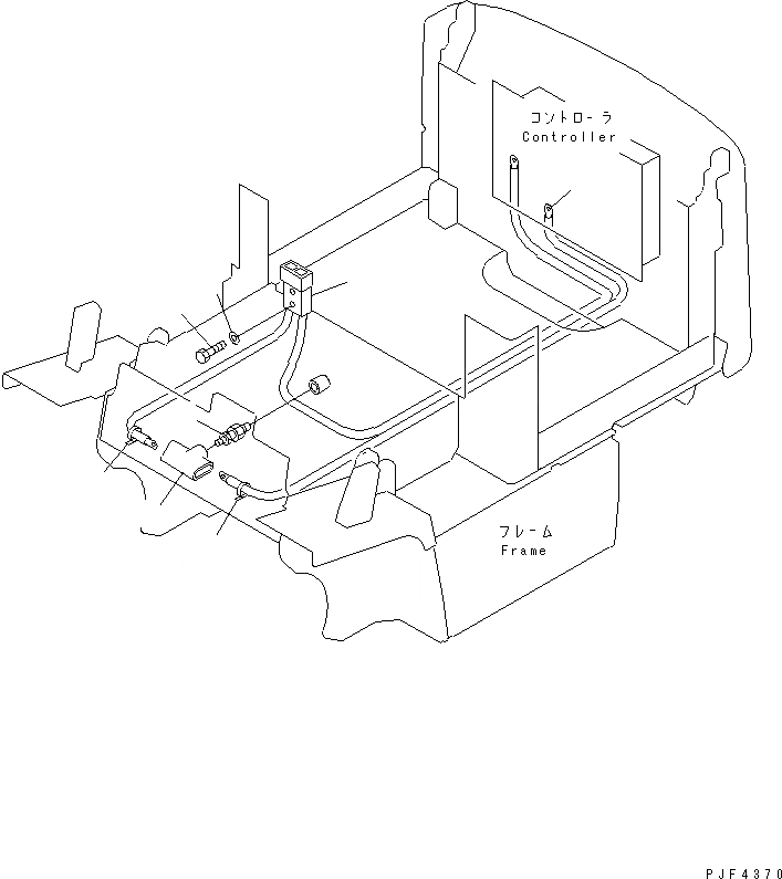 Схема запчастей Komatsu FB15 - ЭЛЕКТРИКА (POWER КАБЕЛЬ) (АККУМУЛЯТОР) ЭЛЕКТРИКА