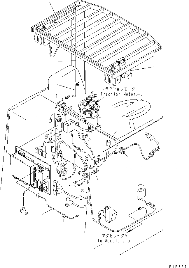 Схема запчастей Komatsu FB15 - ЭЛЕКТРИКА WIRE Э/ПРОВОДКА (С ГОЛОВНОЕ ОСВЕЩЕНИЕ БЕЗ ПОДАЧАR) ЭЛЕКТРИКА