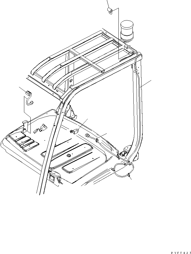 Схема запчастей Komatsu FB15G - ЭЛЕКТРИКА (WIRE Э/ПРОВОДКА) (ДЛЯ STROBE LIGHT) ЭЛЕКТРИКА