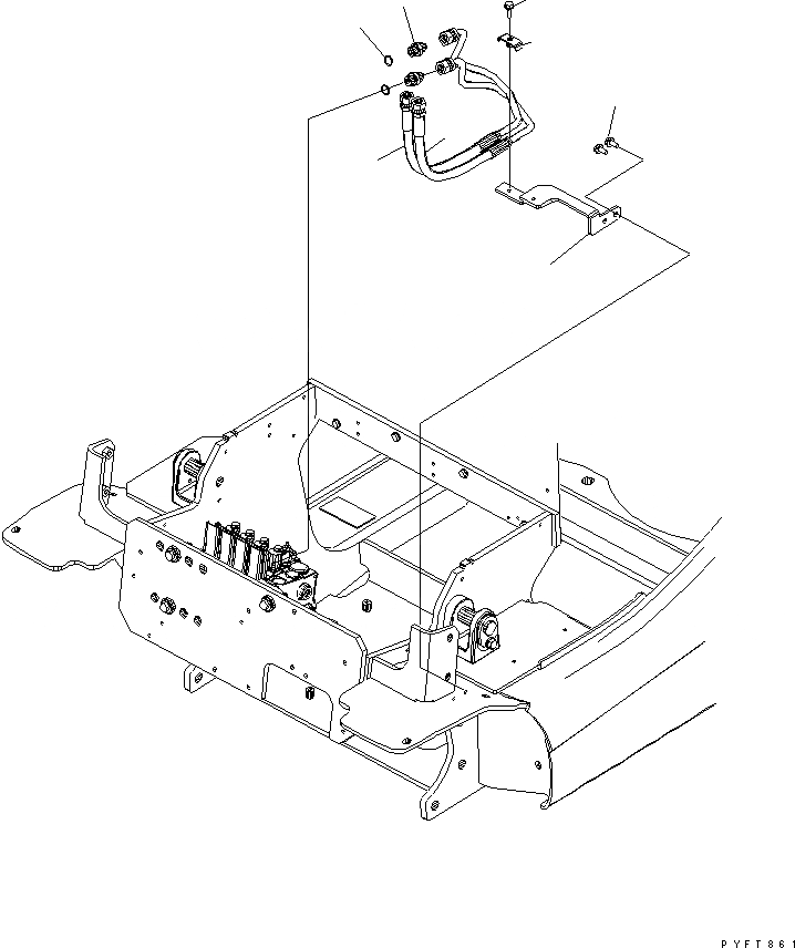 Схема запчастей Komatsu FB15MF - ПРИБОРНАЯ ПАНЕЛЬ ТРУБЫ (ДЛЯ 3-Х СЕКЦИОНН. КОНТРОЛЬН. КЛАПАН) РАБОЧЕЕ ОБОРУДОВАНИЕ