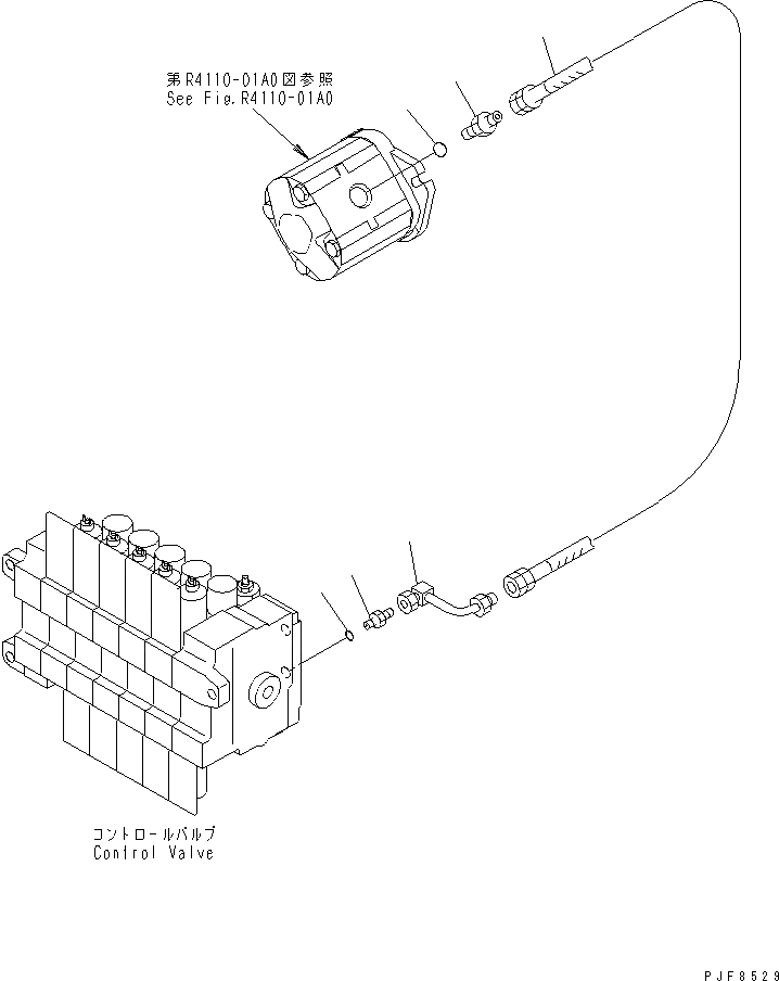 Схема запчастей Komatsu FB20 - ГИДРОЛИНИЯ (НАСОС - УПРАВЛЯЮЩ. КЛАПАН)(№879-) ГИДРАВЛИКА