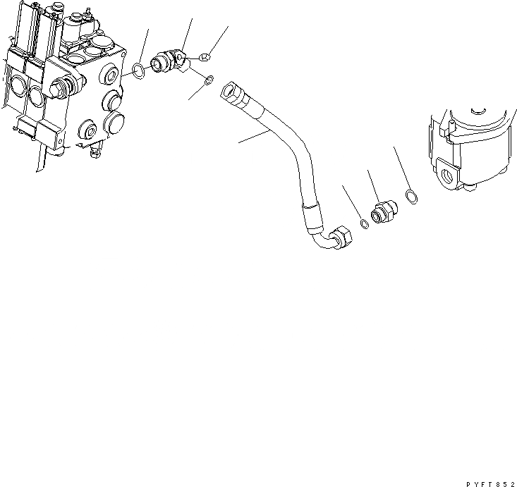 Схема запчастей Komatsu FB20AG-12-A - ГИДРОЛИНИЯ (ГИДР. НАСОС. - УПРАВЛЯЮЩ. КЛАПАН) ГИДРАВЛИКА