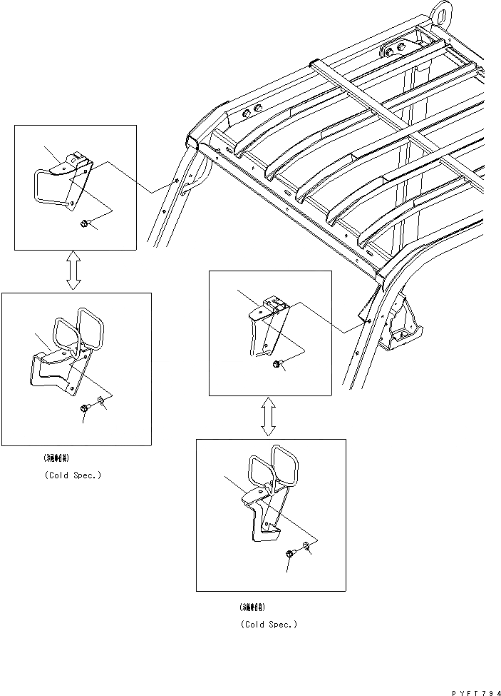 Схема запчастей Komatsu FB20AGF-12 - ГОЛОВНОЕ ОСВЕЩЕНИЕ КОРПУС ЧАСТИ КОРПУСА И КАБИНА ОПЕРАТОРА
