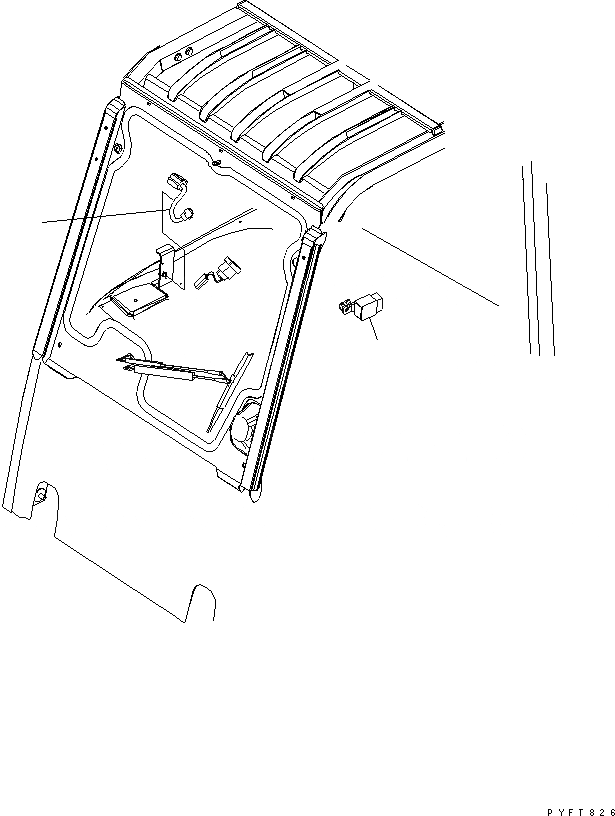 Схема запчастей Komatsu FB20M-12 - ЭЛЕКТРИКА (WIRE Э/ПРОВОДКА) (ДЛЯ ПЕРЕДН. СТЕКЛА С ДВОРНИКИ) ЭЛЕКТРИКА